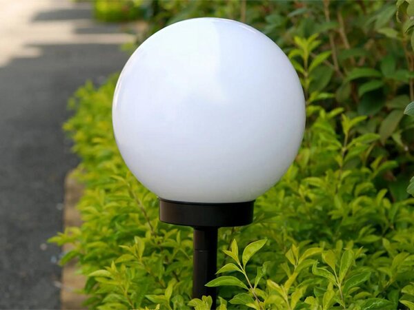 Postavite 4 okrugle LED svjetiljke solarnog poda 36 cm
