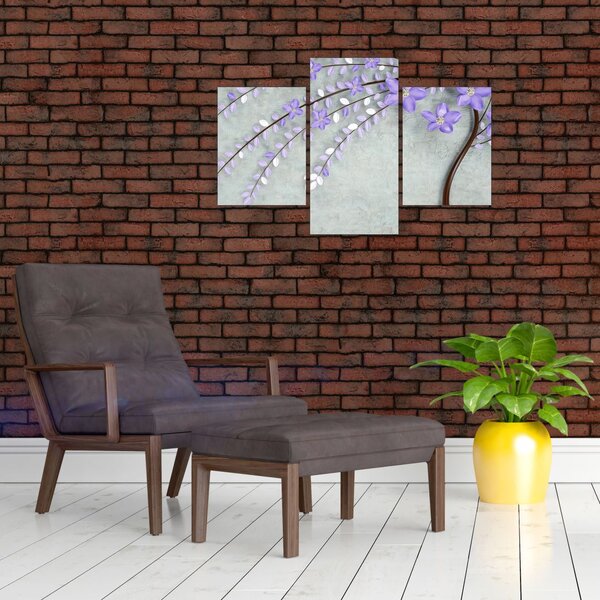 Slika - Ljubičasta kiša (90x60 cm)