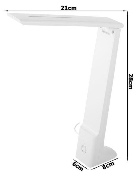 Podesiva 25 LED stolna svjetiljka s USB -om