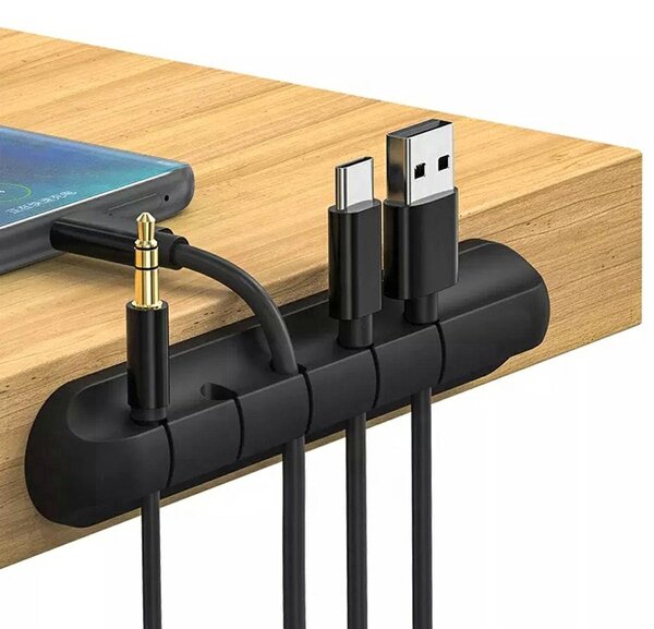 Organizator kabela od 10 cm - samo -adhezivni držač
