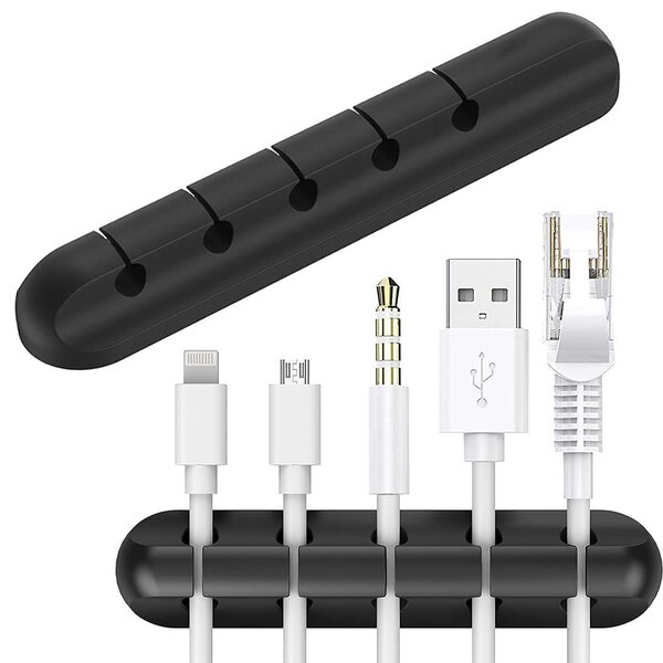 Organizator kabela od 10 cm - samo -adhezivni držač