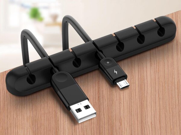 Organizator kabela od 10 cm - samo -adhezivni držač
