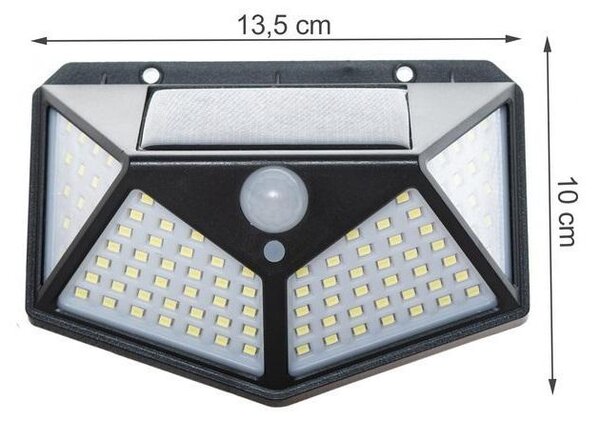 100 LED SMD solarna zidna lampa sa PIR senzorom kretanja AKCIJA