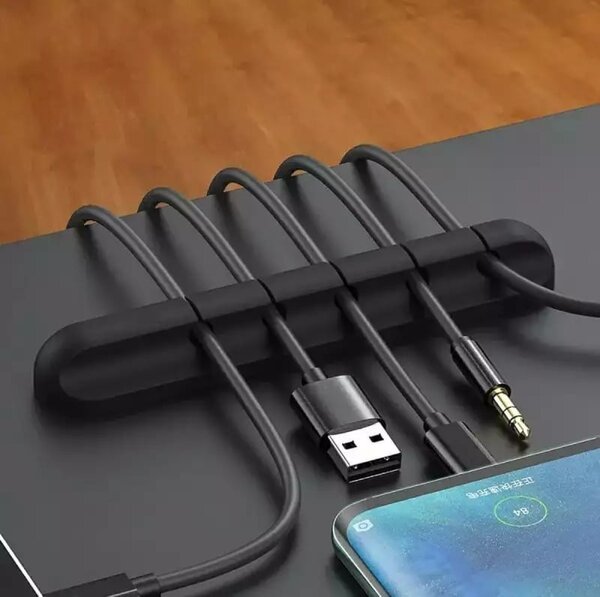 Organizator kabela od 10 cm - samo -adhezivni držač