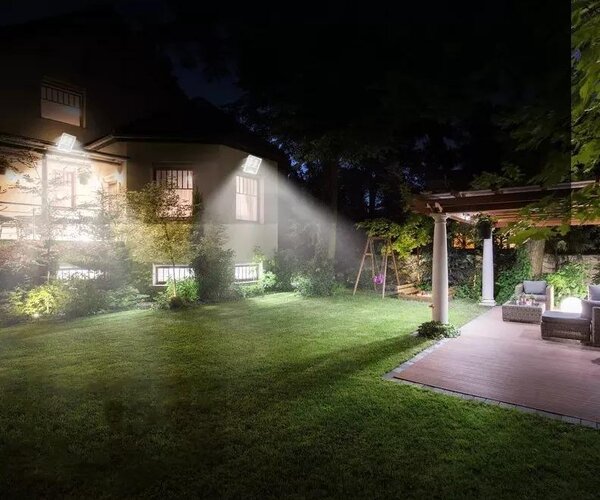 Solarni led reflektor 50w + daljinski upravljalec ip66 - hurtnet