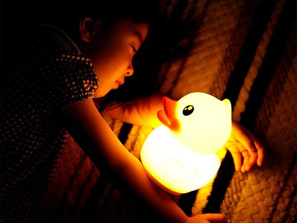 Led rgb akumulatorska mehka otroška lučka touch 1200mah usb račka + daljinec - verk group