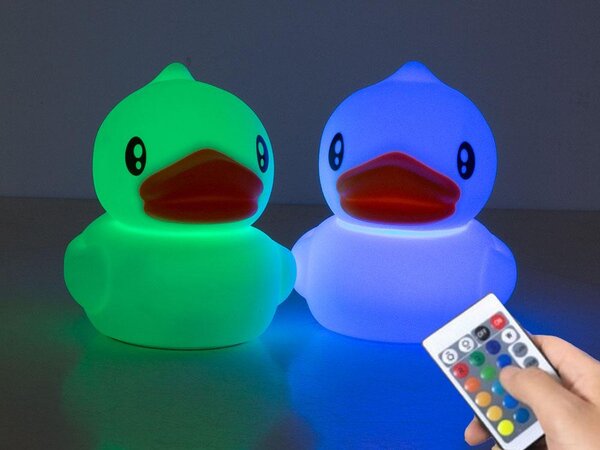 Led rgb akumulatorska mehka otroška lučka touch 1200mah usb račka + daljinec - verk group