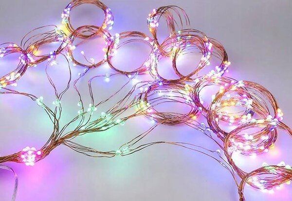 Novogodišnja svjetla anđeoska kosa 200 LED RGB za božićno drvce