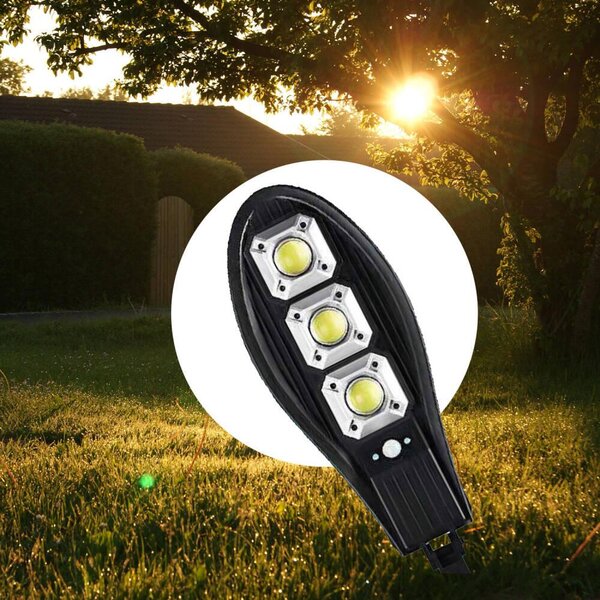 Solarna cesta LED COB svjetiljka sa senzorom pokreta i daljinski upravljač 180W