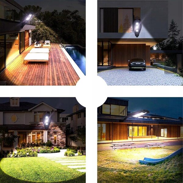 Solarna cesta LED COB svjetiljka sa senzorom pokreta i daljinski upravljač 180W