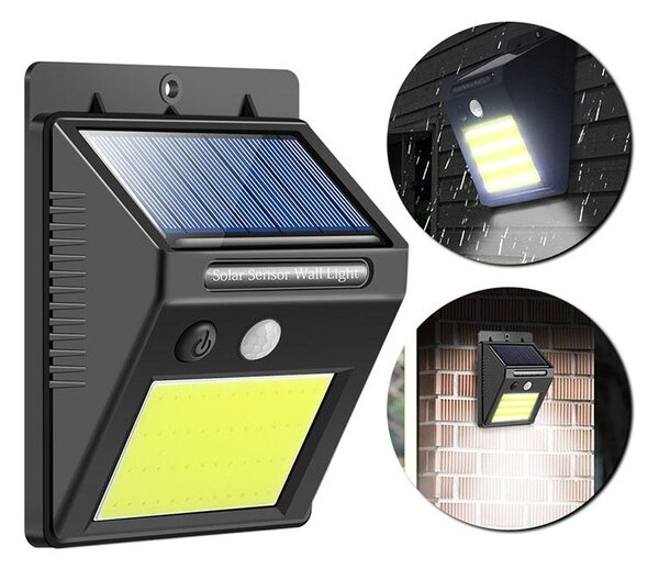 48 LED COB solarna zidna svjetiljka s pokretom PIR sezona