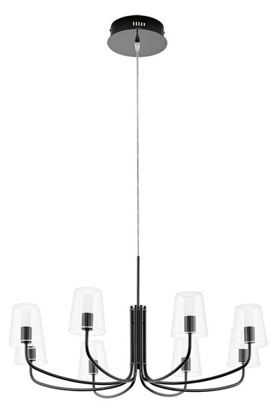 Eglo 96514 - LED Prigušiva viseća svjetiljka NOVENTA 1 8xLED/3,3W/230V crna