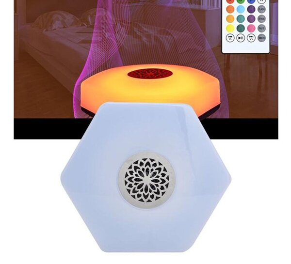 Rgbw led žarnica in bluetooth zvočnik + daljinski upravljalnik - verk group