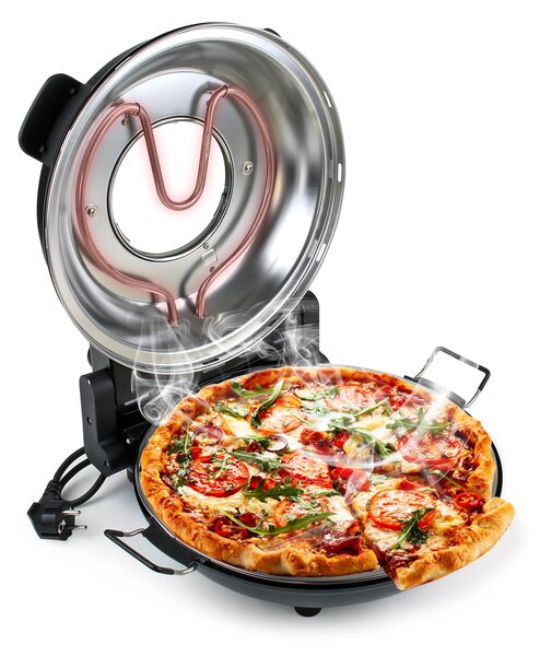 Peć za pizzu 1200W - kamena ploča 32cm do 400°C