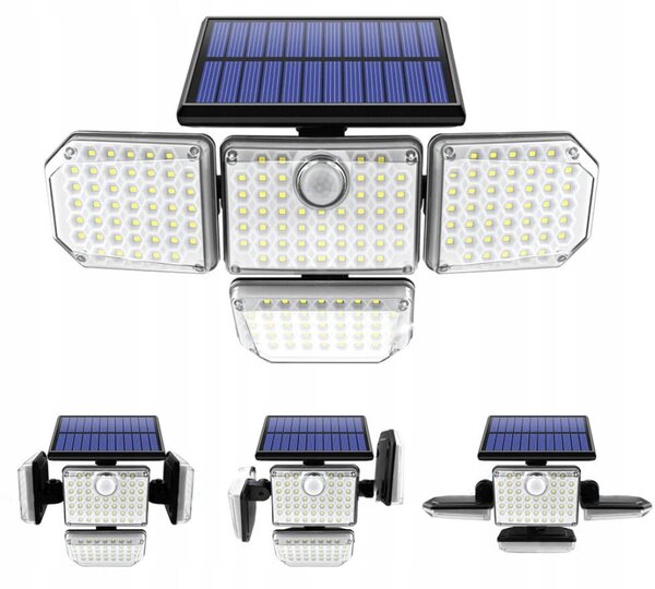LED SMD 171 Solarna svjetiljka sa senzorom pokreta 2400mah IP65