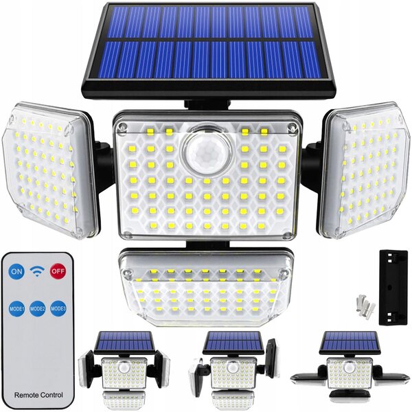 LED SMD 171 Solarna svjetiljka sa senzorom pokreta 2400mah IP65
