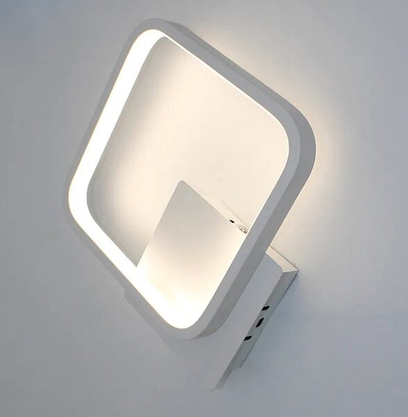Moderni zidni dovod LED 12W bijelih 23 cm 4500k