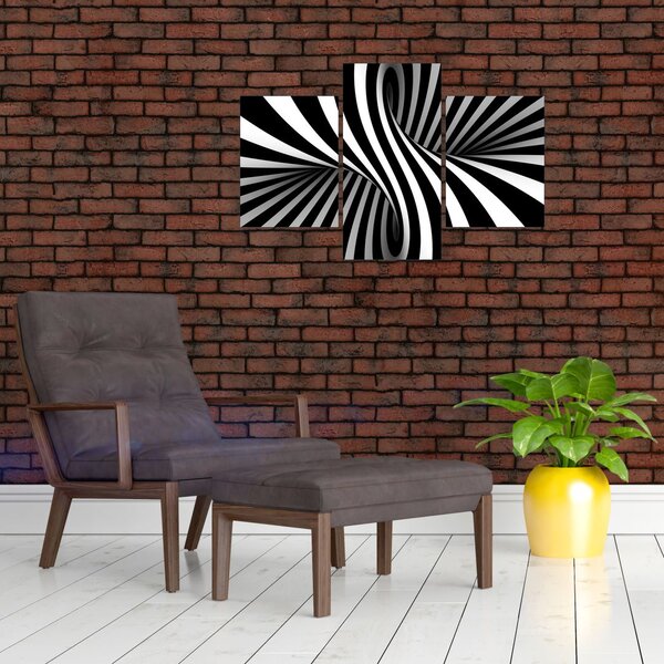 Apstraktna slika sa zebrastim prugama (90x60 cm)