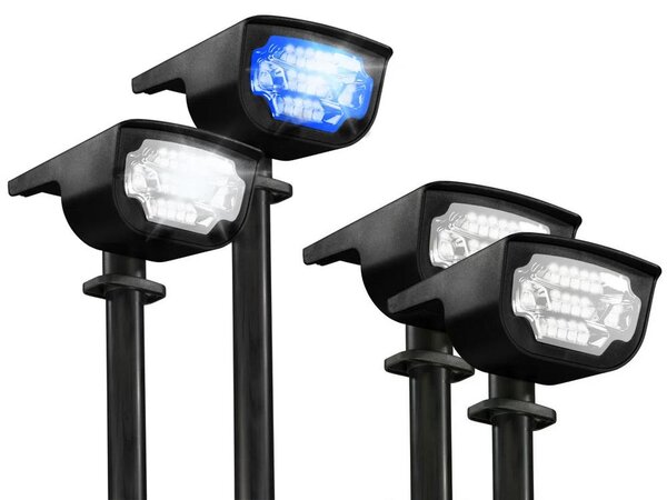Solarni ukrasni reflektor pod ili zidni LED RGBW IP65 svjetiljka