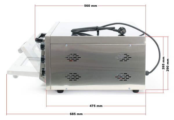 Nehrđajući peć za pečenje slike - kamena ploča do 350 ° C
