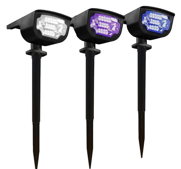 Solarni ukrasni reflektor pod ili zidni LED RGBW IP65 svjetiljka