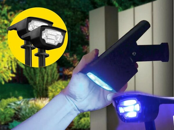 Solarni ukrasni reflektor pod ili zidni LED RGBW IP65 svjetiljka
