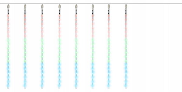 Novogodišnja svjetla za svijeće 50cm 288 LED RGB multi -obojena