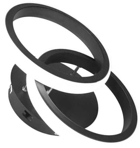 Moderni sažetak sažetak vodio 20 W crnog 26 cm krugova