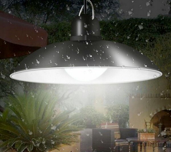 2x solarno viseće 80W LED svjetiljke hladno bijelo 3600mAh IP44