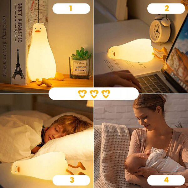 LED Touch AK. Meka silikonska patka svjetlo 1200mAh