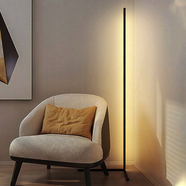 Led rgb kutna podna lampa 132cm app + rainbow 3d daljinski upravljač