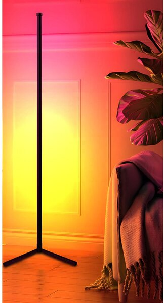 Led rgb kutna podna lampa 132cm app + rainbow 3d daljinski upravljač