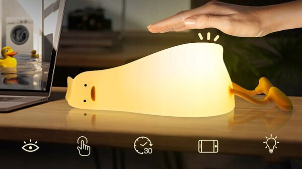 LED Touch AK. Meka silikonska patka svjetlo 1200mAh