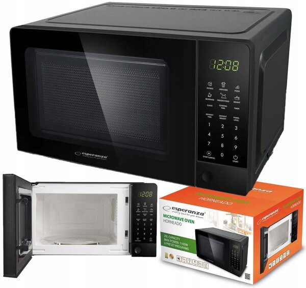 1100W LCD mikrovalna pećnica 20L dodir na Horneado