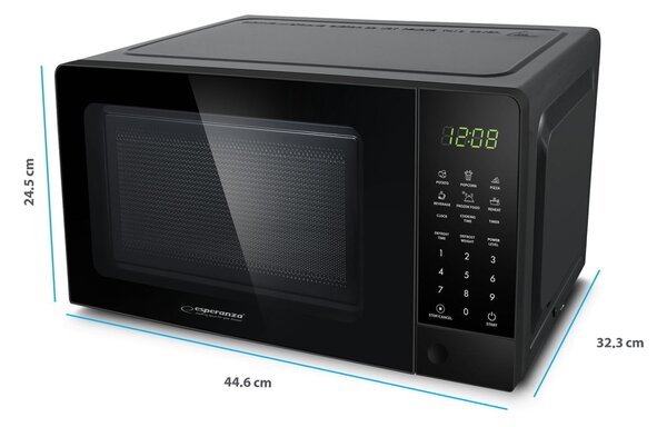 1100W LCD mikrovalna pećnica 20L dodir na Horneado