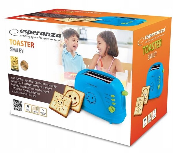 750W Zabavni Bricker Kurha Smiley moder