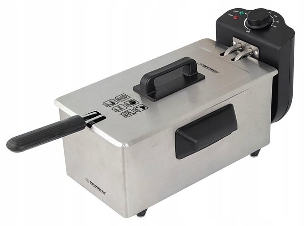 2000w inox cvrtnik na olje falafel 3l friteza - esperanza