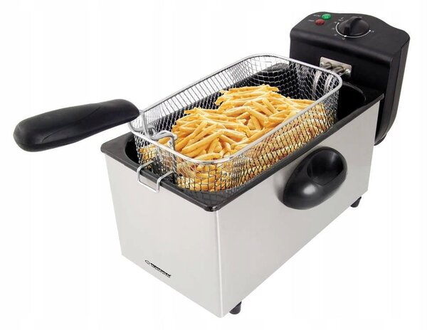 2000w inox cvrtnik na olje falafel 3l friteza - esperanza