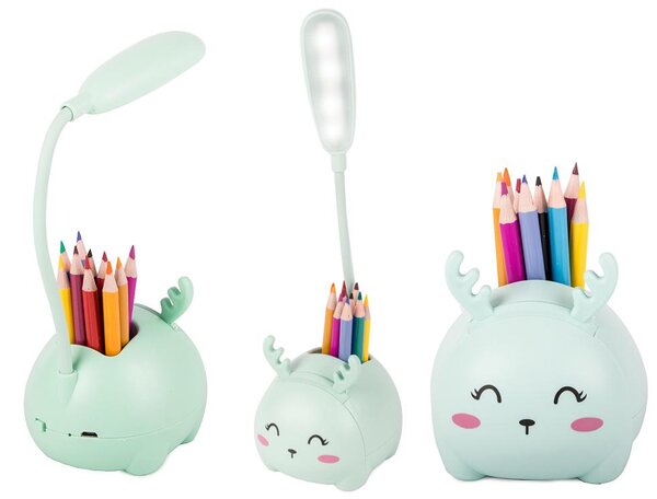 Dječji USB AK. LED stolna svjetiljka i organizator