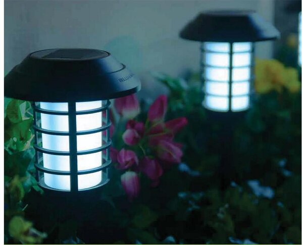 Solarni vrtni pod LED RGBW lampica IP65 + daljinski upravljač