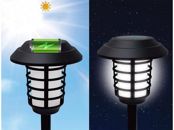 Solarni vrtni pod LED RGBW lampica IP65 + daljinski upravljač