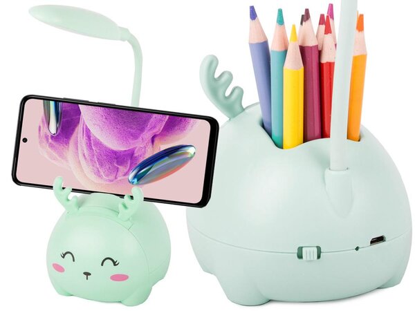 Dječji USB AK. LED stolna svjetiljka i organizator