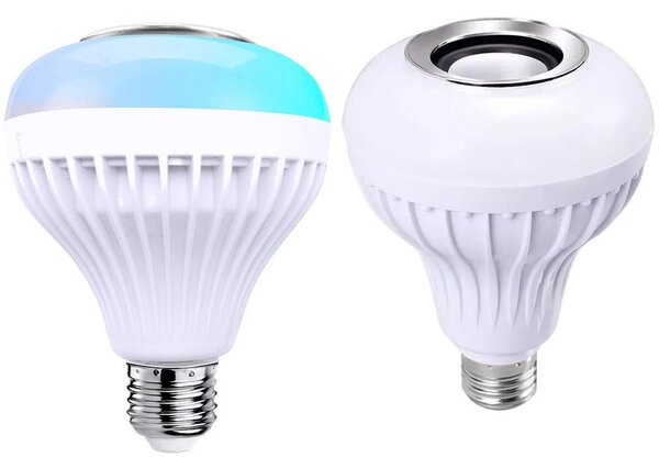 Rgb led žarnica 7w in bluetooth zvočnik + daljinski upravljalnik - aptel