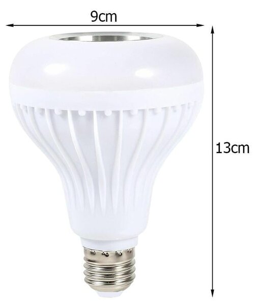 Rgb led žarnica 7w in bluetooth zvočnik + daljinski upravljalnik - aptel