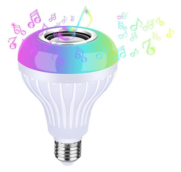 Rgb led žarnica 7w in bluetooth zvočnik + daljinski upravljalnik - aptel