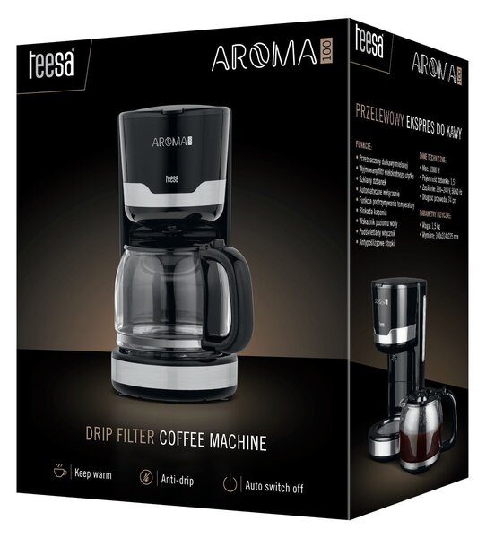 Aparat za kavu od 1000 W s filterom od 1500 ml arome 100