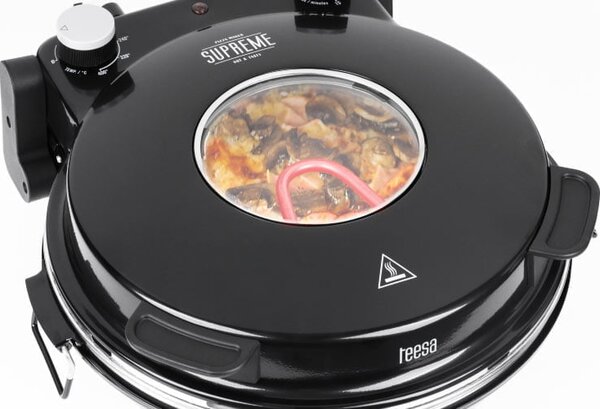 1200W kamena pizza 32 cm do 400 ° C + 2 Vrhovni reket