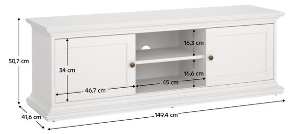 TV stolić/Ormarić Phung 77810 (bijela)