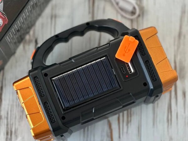3v1 aku. solarna led cob ročna svetilka 1500mah usb powerbank - verk group