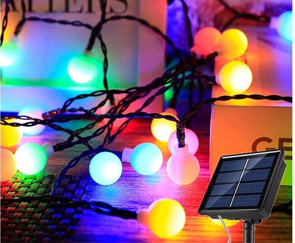 LED RGB 40 Vanjski solarni ukrasni vijenac 690cm 8 funkcija